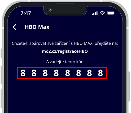 Registrační kód pro HBO Max