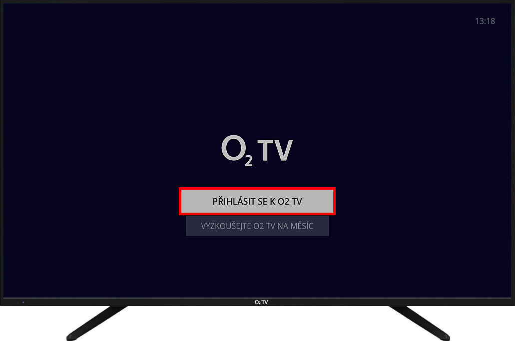 Přihlášení k účtu O2 TV