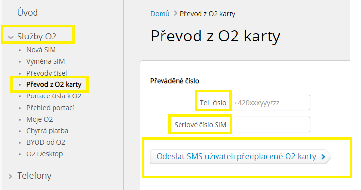 Převod čísla z Go karty