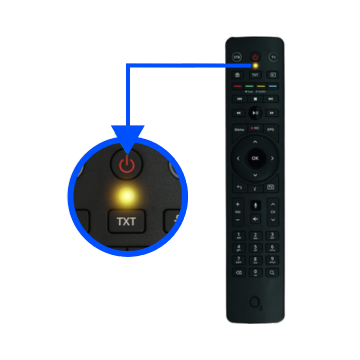 Dálkový ovladač s LED kontrolkou