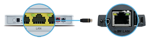 Připojení zařízení síťovým kabelem