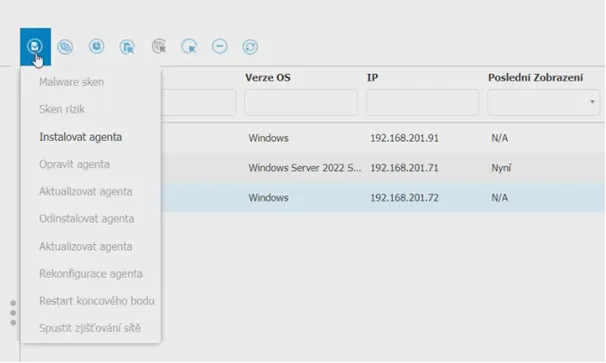 Instalace ochrany na koncové body