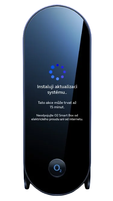 Obrazovka: Smart Box instaluji aktualizaci systému