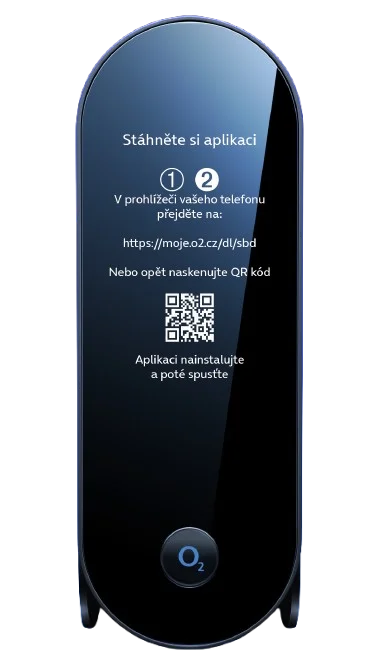 Obrazovka O2 Smart Boxu: Stažení aplikace Moje O2
