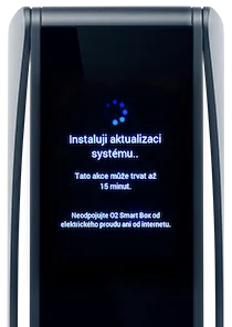 Obrazovka O2 Smart Boxu 2: Aktualizace systému