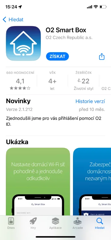 Aplikace ke stažení v prostředí Google Play/Apple Play