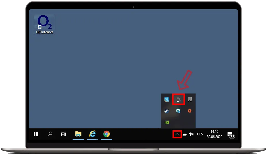Bezpečné odebrání modemu z počítače