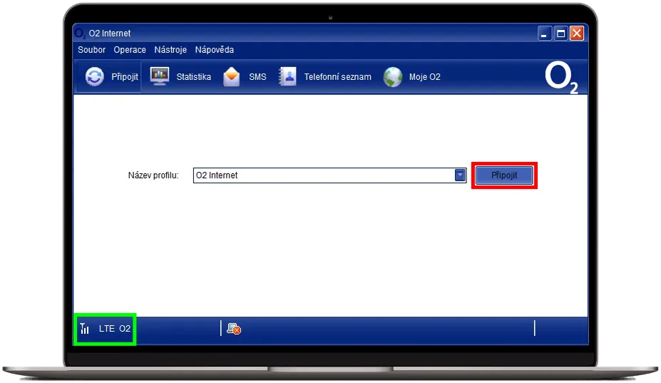 Ukazatele signálu a názvu sítě Ukazatele signálu a názvu sítě