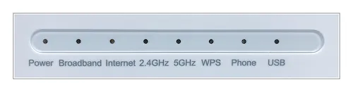 Zhasnuté kontrolky na modemu