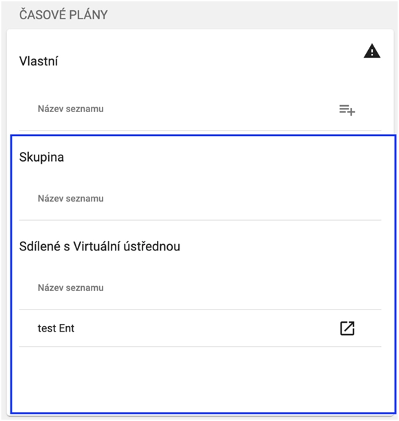 Časové plány v kalendáři