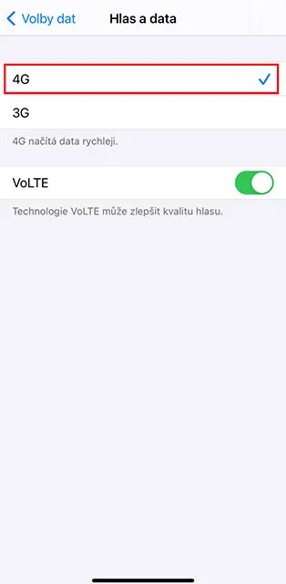 První volba 4G