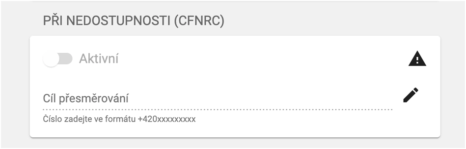 Při nedostupnosti CFNRC