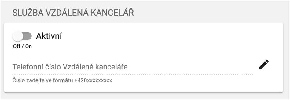 Služba vzdálená kancelář