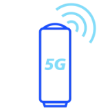Schematicky obrázek modemu pro bezdrátový 5G internet
