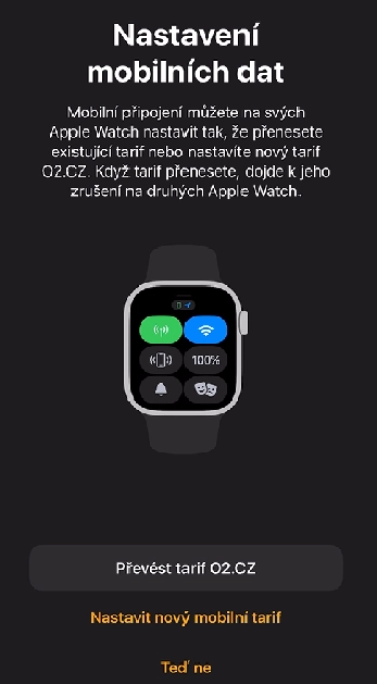 Nastavení mobilních dat