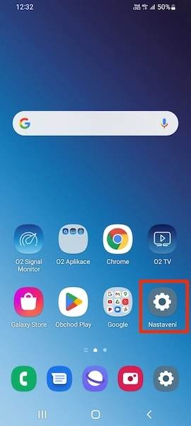 Nastavení ikony na ploše telefonu