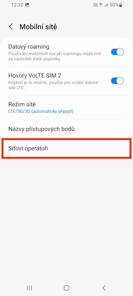 Síťový operátoři