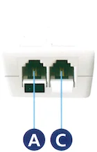 Zapojení modemu ZTE H267A s klasickou přípojkou