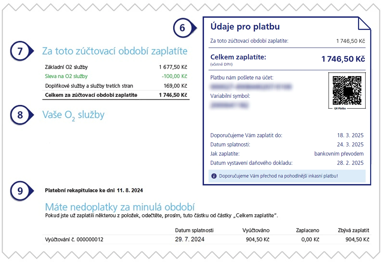 Vyúčtování strana 1