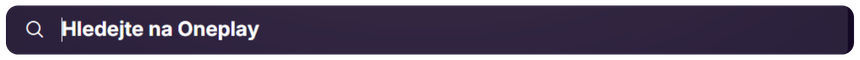 Vyhledávání na Oneplay