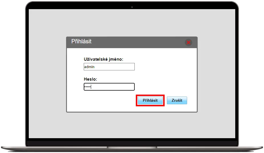Přihlášení do administrace