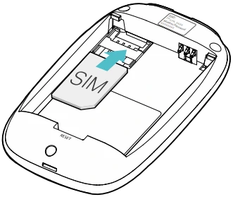 Vložení SIM karty do modemu