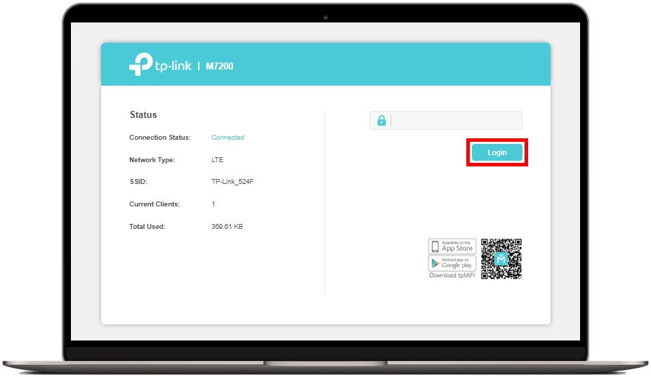Přihlášení do konfigurace modemu
