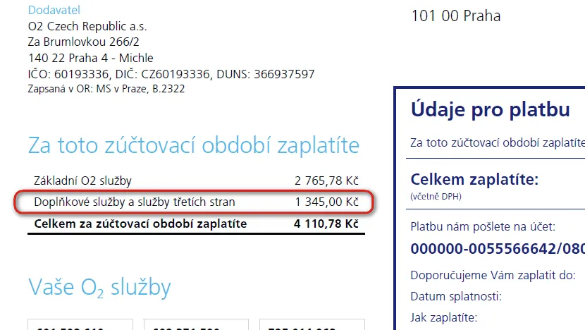 O2 vyúčtování obrázek