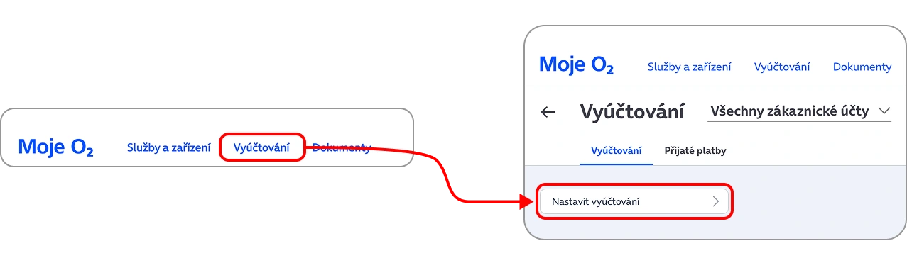 Nastavení vyúčtování