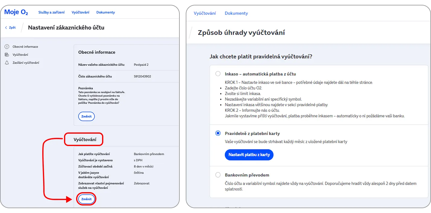 Volba platební metody