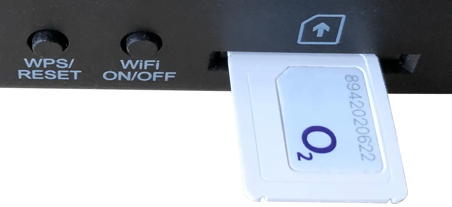 Vložení SIM karty do modemu