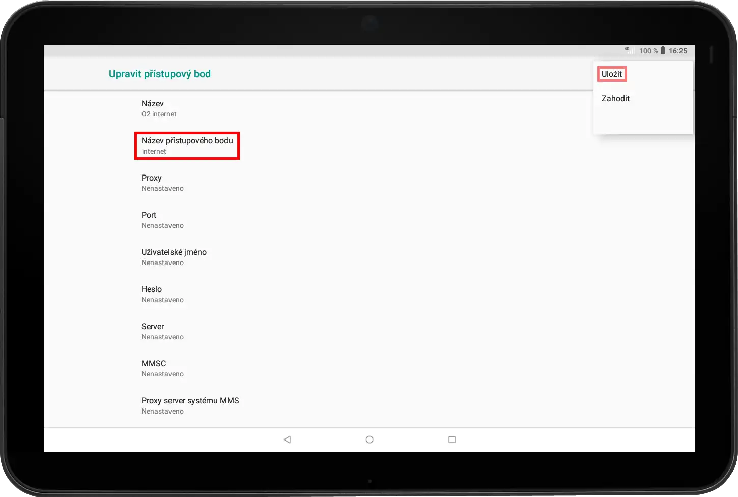 Název přístupového bodu