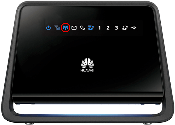 Kontrolka zapnutí Wi-Fi