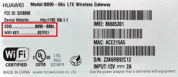 Zadní strana s údaji