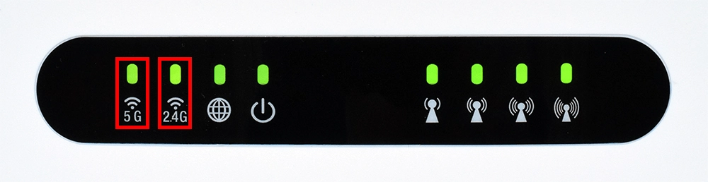 Svítící kontrolky pro Wi-Fi