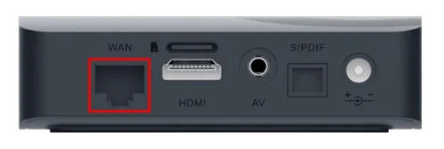 Set-top box se zdířkou LAN