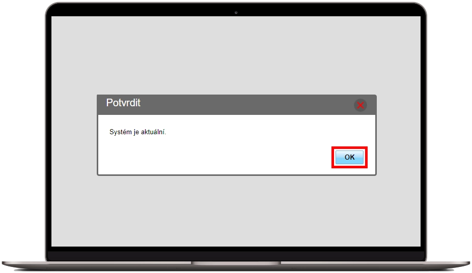 dokončení aktualizace