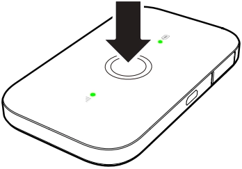 stiskněte tlačítko pro zapnutí modemu