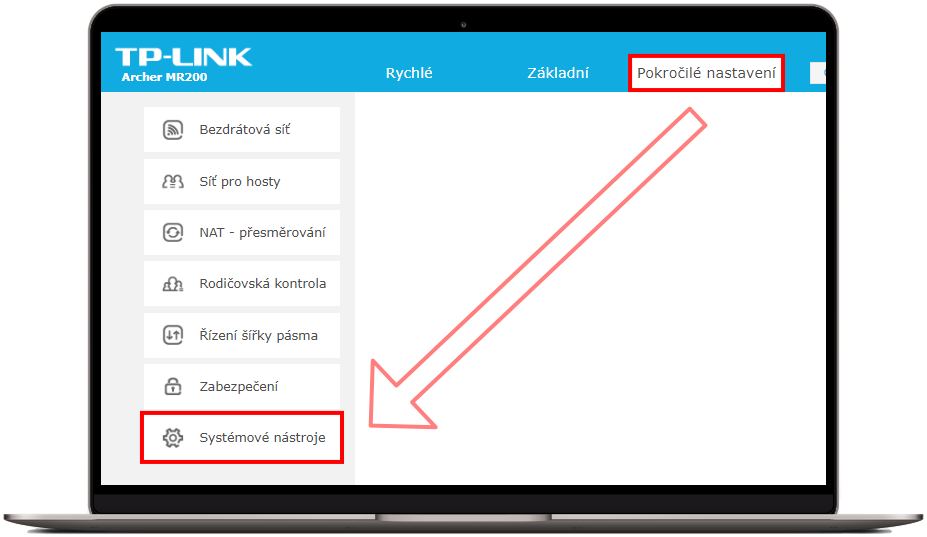 Pokrocile nastaveni
