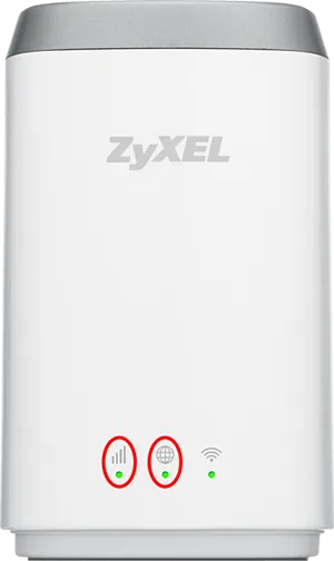 kontroly síly signálu a zeměkoule svítí zeleně