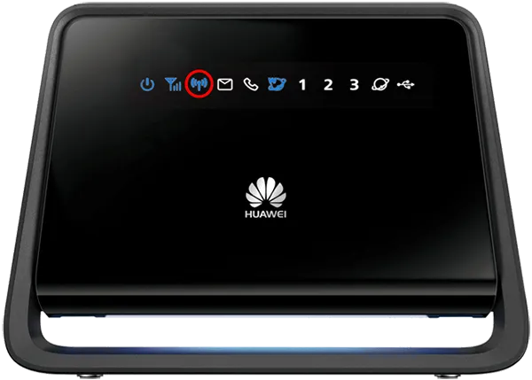 modem s vyznačenou kontrolkou wi-fi