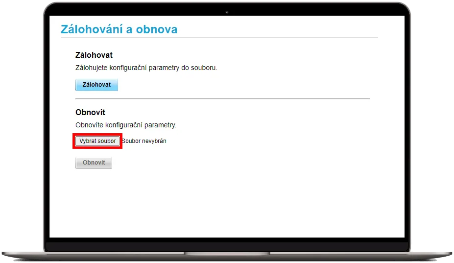 tlačítko vybrat soubor