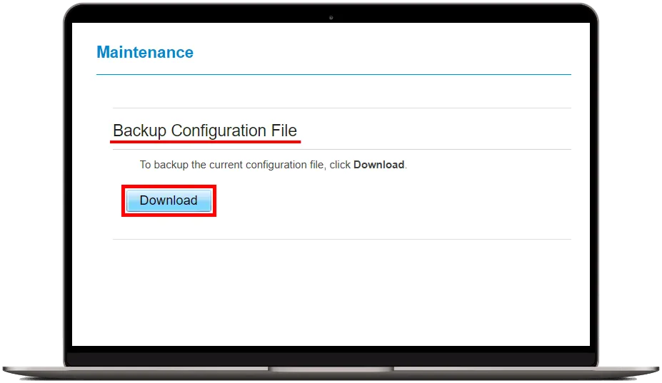 Nastavení download config