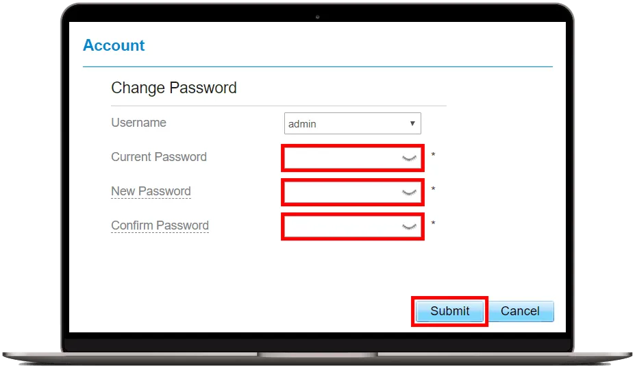 Nastavení změnit heslo
