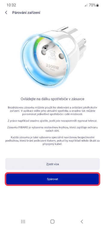 Spárování chytré zásuvky a O2 Smart Boxu