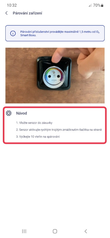 Spárování chytré zásuvky a O2 Smart Boxu