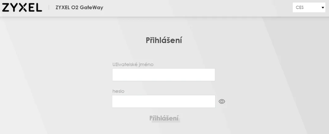 Login obrazovka