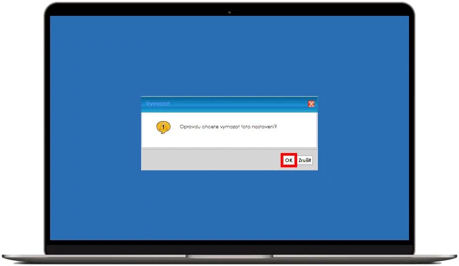 Potvrďte odstranění