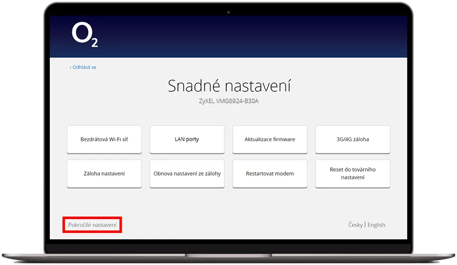Pokročilé nastavení