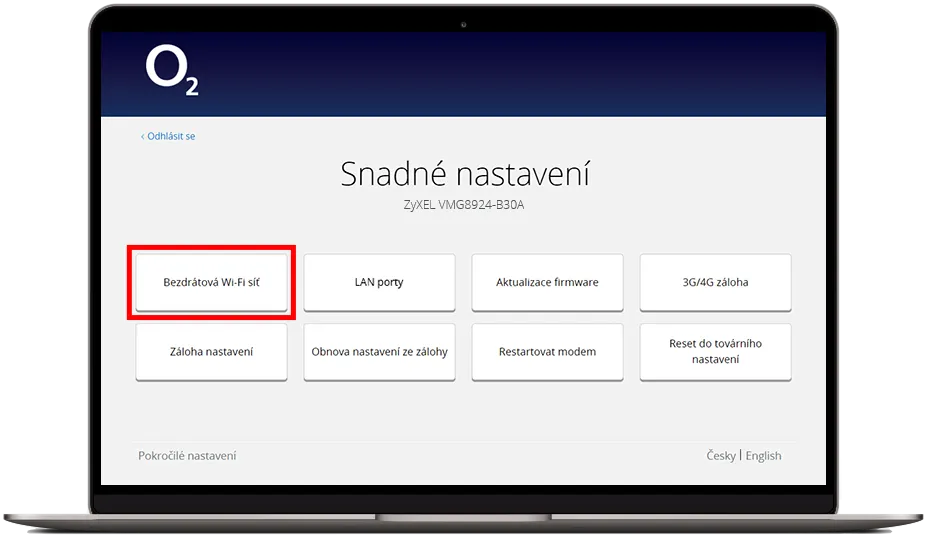 Nastavení bezdrátové sítě